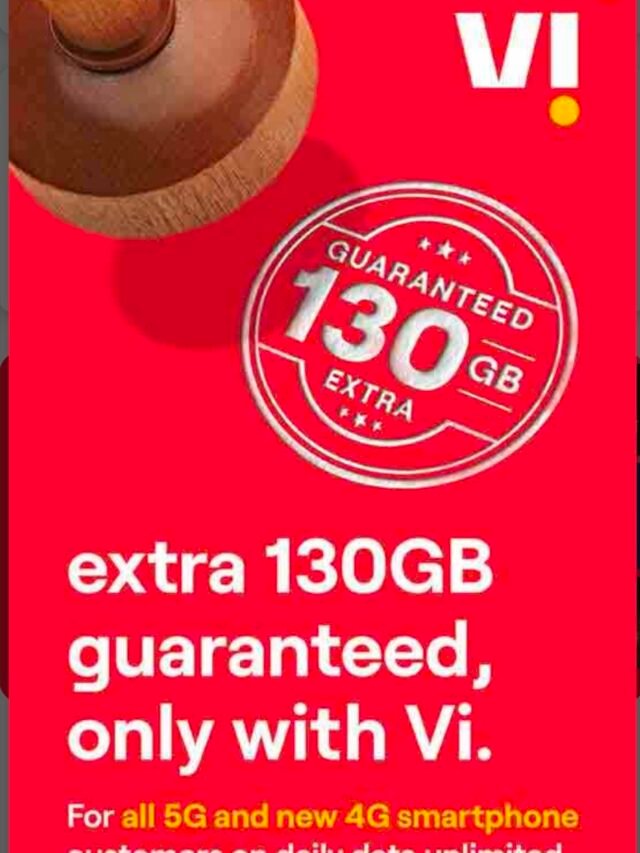 Vi Free 130GB Data | Vi Free 10GB Data Code | Vodafone Idea